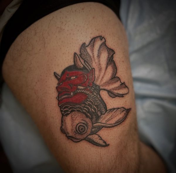 Japanese flash tattoo by LoLo, on the arm